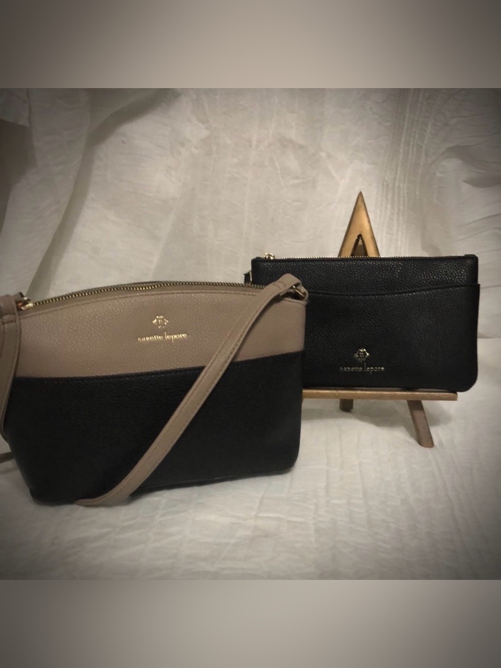 Nanette Lepore EUC Risley Dome Crossbody & Pouch Set